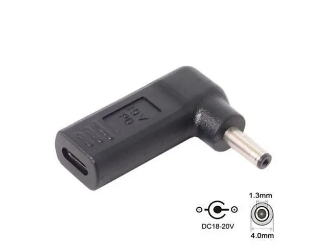 Alt view image 2 of 4 - USB 3.1 Type C USB-C to 4.0*1.3mm Adapter 90 Degree Angled UC-112-4013MM