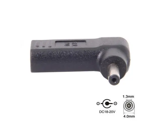 Alt view image 3 of 4 - USB 3.1 Type C USB-C to 4.0*1.3mm Adapter 90 Degree Angled UC-112-4013MM