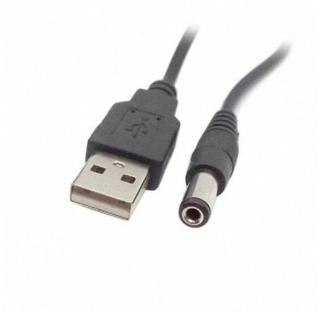 Alt view image 3 of 7 - SM USB 2.0 A Type Male to 5.5 x 2.5mm DC 5V Power Plug Barrel Connector Charge Cable 100cm