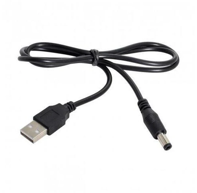 Alt view image 7 of 7 - SM USB 2.0 A Type Male to 5.5 x 2.5mm DC 5V Power Plug Barrel Connector Charge Cable 100cm