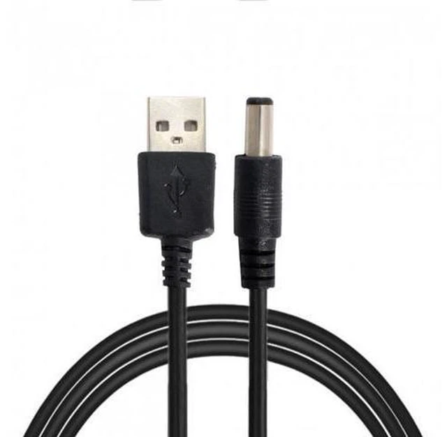 Alt view image 2 of 7 - SM USB 2.0 A Type Male TO 5.5x2.1mm DC Power Plug Barrel Connector 5v Cable 100cm