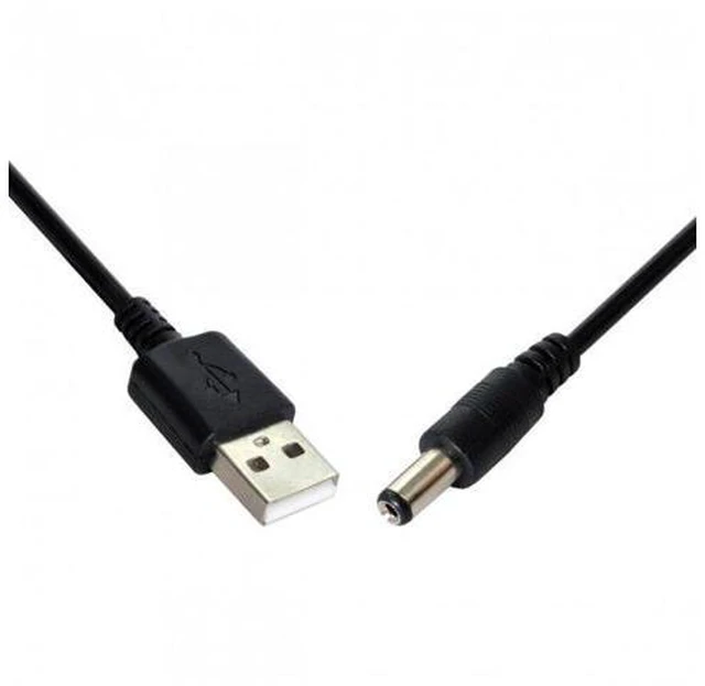 Alt view image 4 of 7 - SM USB 2.0 A Type Male TO 5.5x2.1mm DC Power Plug Barrel Connector 5v Cable 100cm