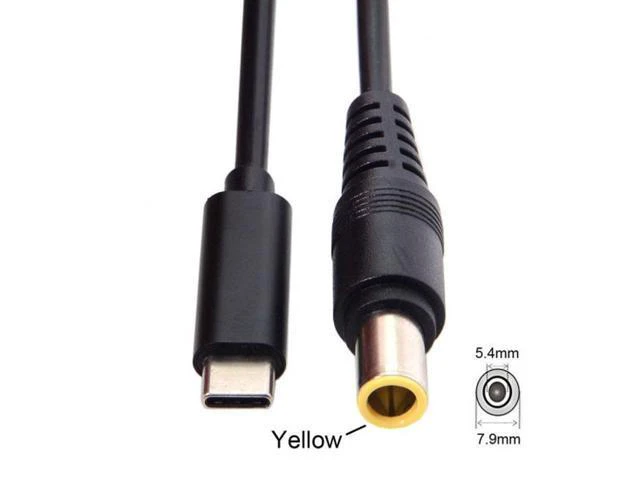 Alt view image 5 of 7 - SM Type C USB-C Input to DC 7.9*5.4mm Power PD Charge Cable for Laptop 18-20V