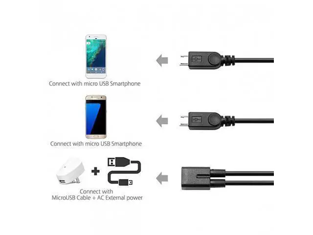 Alt view image 6 of 7 - SM Micro USB Female to 2 Micro USB Male Splitter extension charge cable for Galaxy S5 i9600 S4 I9500 Note2 N7100 S3 I9300 S2 9100