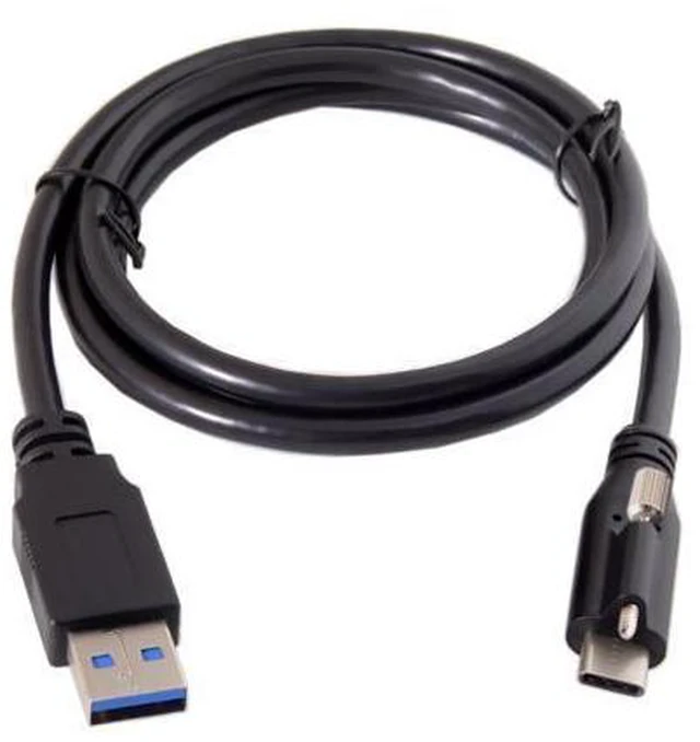 Alt view image 7 of 7 - USB 3.1 Type-C Locking Connector to Standard USB3.0 Data Cable 1.2m With Panel Mount Screw UC-045-1.2M