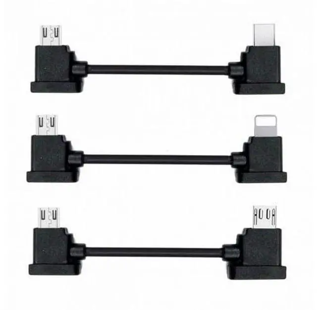 Main image of 3pcs/set Remote Controller Data Cable Type-C Micro 8P to Micro USB for Mavic Pro Platinum Mavic Park RC Accessories