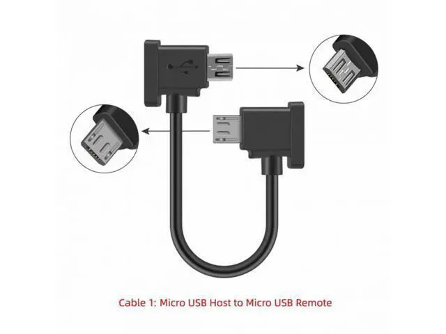 Alt view image 7 of 7 - 3pcs/set Remote Controller Data Cable Type-C Micro 8P to Micro USB for Mavic Pro Platinum Mavic Park RC Accessories