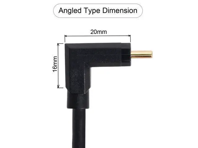 Alt view image 5 of 5 - 90 Degree Up & Down Angled USB-C USB 3.1 Type C Male to Female Extension Data Cable 30cm
