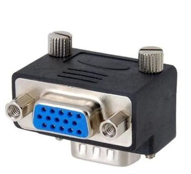 Main image of SM 90 Degree Up Angled VGA SVGA Male To Female Extension Adapter for Monitor & Projector