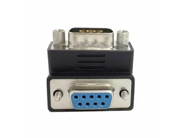 Alt view image 2 of 7 - HKCY DB-016-UP D-Sub RS232 9Pin Male to Female Up Angled 90 Degree Extension Adapter