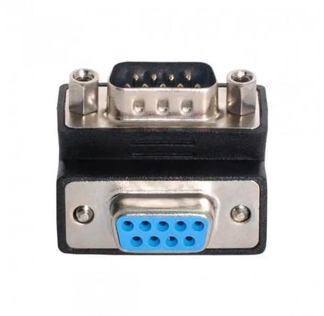 Alt view image 5 of 7 - HKCY DB-016-UP D-Sub RS232 9Pin Male to Female Up Angled 90 Degree Extension Adapter