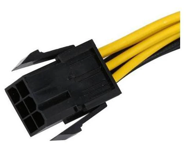 Alt view image 4 of 6 - PCI-E PCI Express 6 Pin Male to 8 Pin Female Video Card Extension Power Cable SA-140