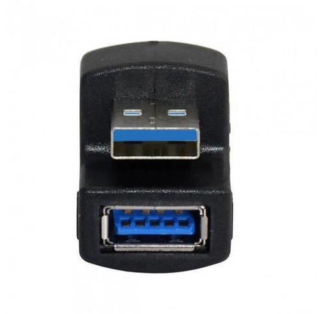 Alt view image 4 of 7 - SM 1 Set Up & Down Angled USB 3.0 Adapter A Male to Female Extension 180 Degree 5Gbps