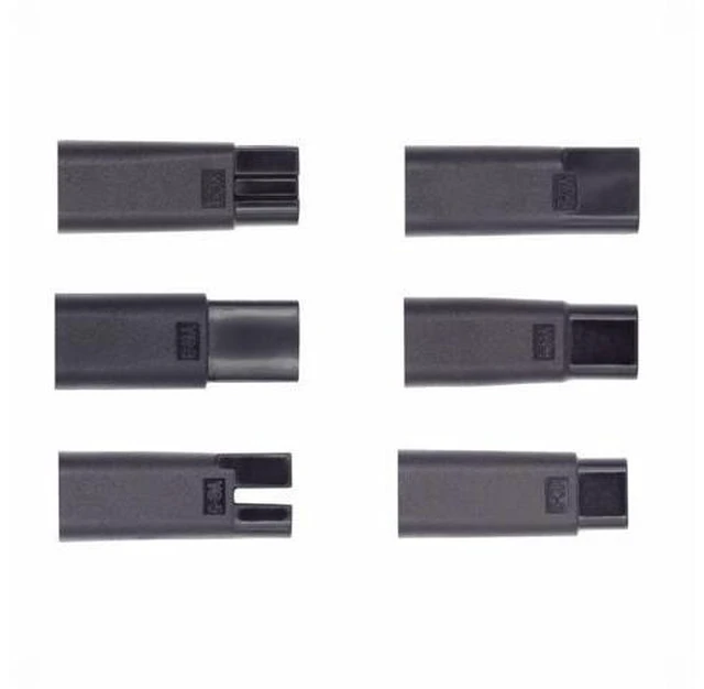 Alt view image 5 of 7 - 6pcs/set USB-C Female to 2Pin DC 5V Power Charge Adapter for Electric Hair Clipper Beard Trimmers Shavers Beauty Instruments