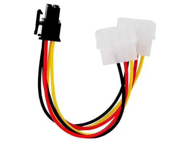 Alt view image 4 of 7 - HKCY SA-027 Dual 4Pin to 6 Pin EPS 12V Graphics Card Power Supply Adapter Converter Cable