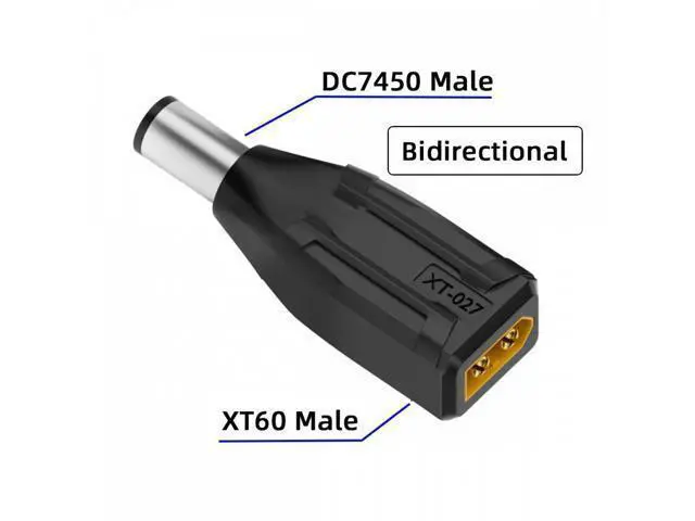 Alt view image 3 of 7 - XT60 Male SC100 Protocol to DC 7.4x5.0mm Male Fast Charging Adapter for RC Lipo Battery Quadcopter Multicopter Aeromodelling