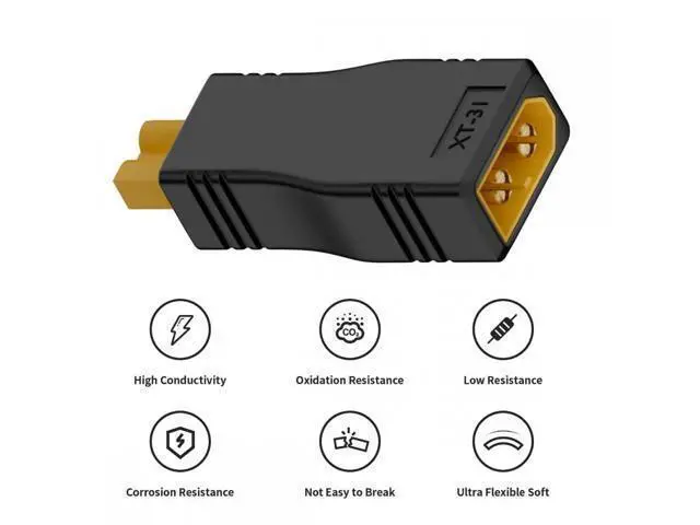 Alt view image 2 of 7 - XT60 Female SC100 Protocol to XT30 Female Fast Charging Adapter for RC Lipo Battery Quadcopter Multicopter Aeromodelling