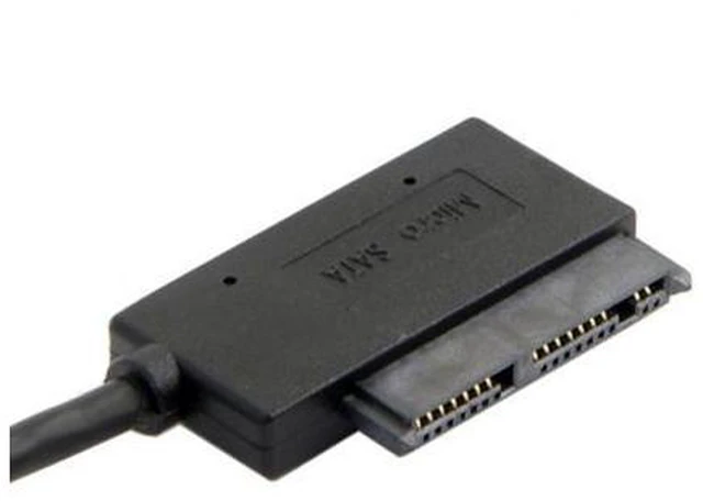 Alt view image 4 of 5 - USB 3.0 to Micro SATA 7+9 16 Pin 1.8" 90 Degree Angled Hard Disk Driver SSD Adapter Cable 10cm U3-382