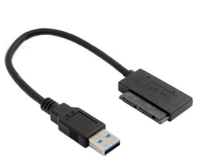 Alt view image 5 of 5 - USB 3.0 to Micro SATA 7+9 16 Pin 1.8" 90 Degree Angled Hard Disk Driver SSD Adapter Cable 10cm U3-382