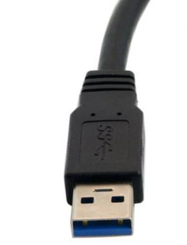 Alt view image 2 of 6 - USB 3.0 A Type Male to Female Extension Cable with Panel Mount screws 50cm U3-035-0.5M