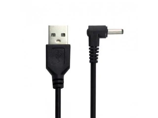 Alt view image 7 of 7 - HKCY U2-111-RI USB 2.0 Male to Right Angled 90 Degree 3.5mm 1.35mm DC power Plug Barrel 5v Cable 100cm