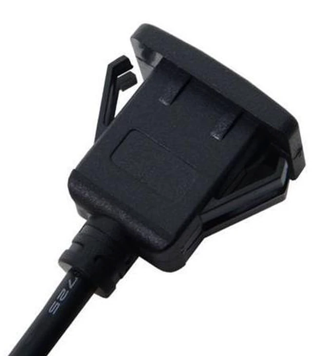 Alt view image 2 of 6 - 1m Waterproof Single USB 2.0 Extension Latch Mount Car AUX Cable for Dashboard Panel U2-021-1P