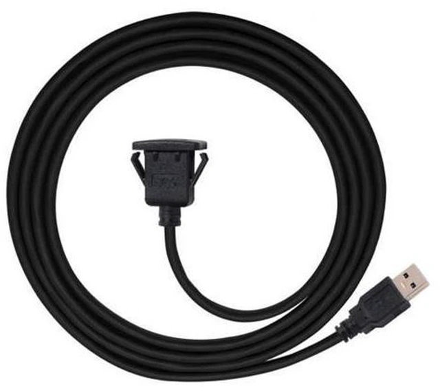 Alt view image 6 of 6 - 1m Waterproof Single USB 2.0 Extension Latch Mount Car AUX Cable for Dashboard Panel U2-021-1P