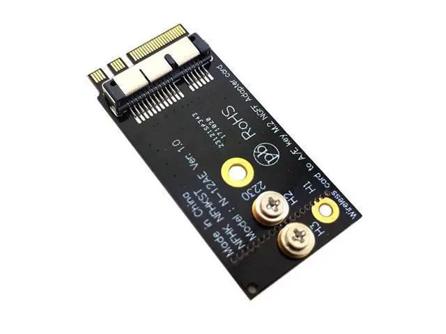 Alt view image 6 of 7 - SM BCM94360CS2 BCM943224PCIEBT2 Wireless Card to NGFF M.2 Key A/E Adapter for Macbook OS