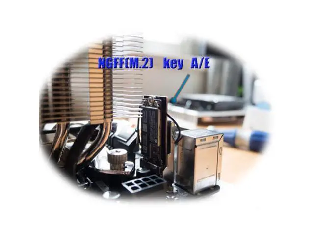 Alt view image 7 of 7 - SM BCM94360CS2 BCM943224PCIEBT2 Wireless Card to NGFF M.2 Key A/E Adapter for Macbook OS
