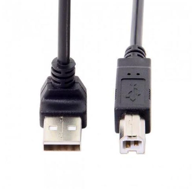 Alt view image 6 of 7 - HKCY U2-117 Down Angled 90 Degree USB 2.0 Male to B Type Male Cable for Printer Scanner Hard Disk 20cm
