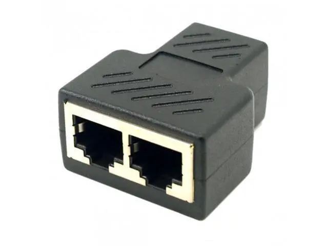 Alt view image 5 of 6 - SM STP UTP Cat6 RJ45 8P8C Plug To Dual RJ45 Splitter Network Ethernet Patch Cord Adapter