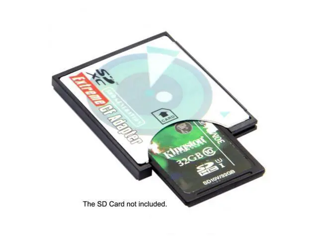 Alt view image 5 of 7 - Camera SD SDHC SDXC to High-Speed Extreme Compact Flash CF Type I Memory Card Adapter EP-025