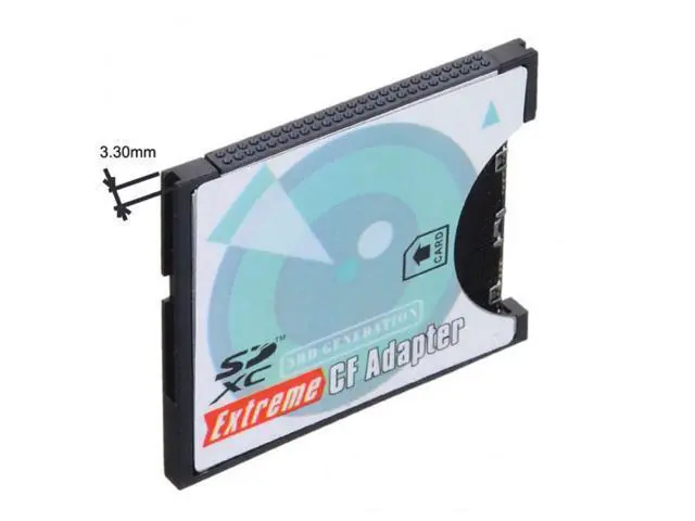 Alt view image 7 of 7 - Camera SD SDHC SDXC to High-Speed Extreme Compact Flash CF Type I Memory Card Adapter EP-025