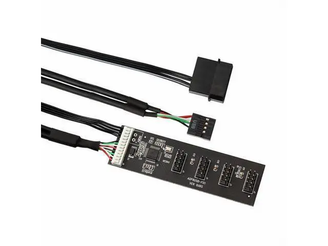 Alt view image 2 of 7 - USB 2.0 9pin 10pin Header 1 to 4 Female Splitter Extension Cable HUB with IDE 5V Power Connector Adapter Port Multilier