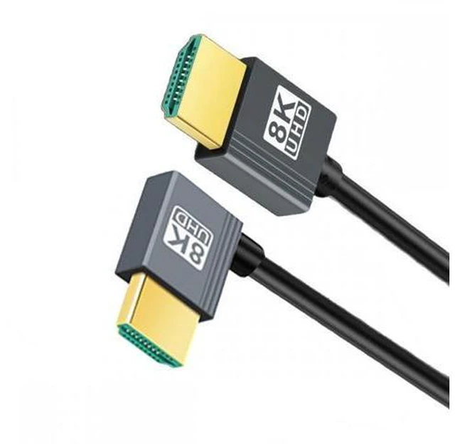 Main image of Left Angled HDMI 8K to HDMI 2.1 Ultra Soft High Flex HDTV Cable Hyper Super Flexible Cord 90 Degree High Speed Type-A Male to Male for Computer HDTV (1.0m)