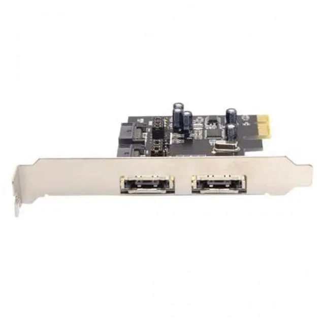 Alt view image 4 of 7 - HKCY SA-078 PCI-E To 4 Ports SATA 3.0 ESATA PCIE SATA3 6Gbps Expansion Card PCI-E Adapter