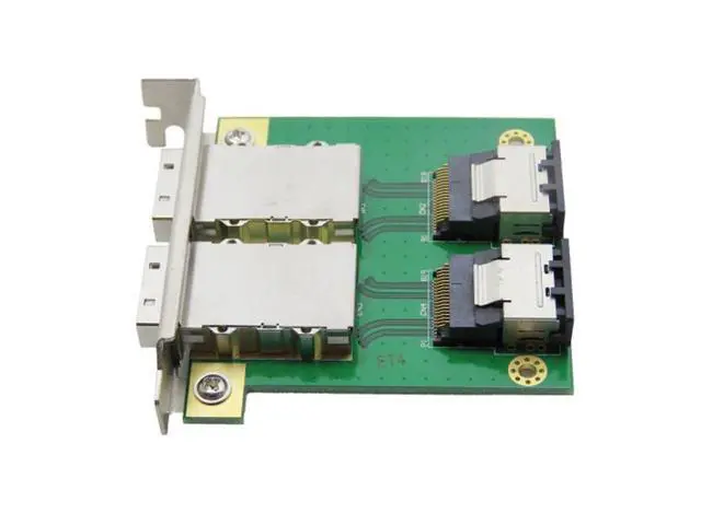 Alt view image 5 of 7 - SM Dual Ports Mini SAS SFF-8088 To SAS 36Pin SFF-8087 PCBA Female Adapter With PCI Bracket