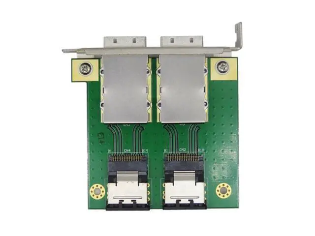 Alt view image 6 of 7 - SM Dual Ports Mini SAS SFF-8088 To SAS 36Pin SFF-8087 PCBA Female Adapter With PCI Bracket