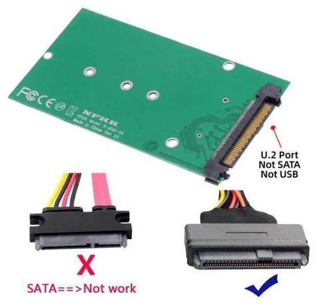 Alt view image 5 of 7 - SFF-8639 NVME U.2 to NGFF M.2 M-key PCIe SSD Adapter for Mainboard Replace SA-211