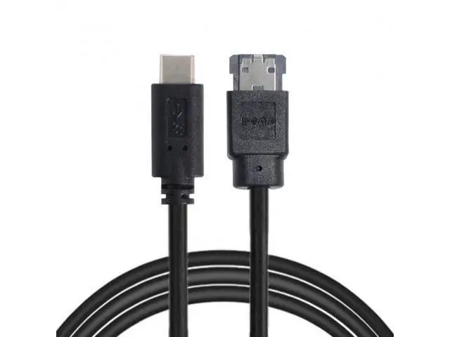 Alt view image 2 of 6 - USB-C Type-C to Power Over eSATA DC5V Adapter USB3.0 to HDD/SSD/ODD eSATAp Converter