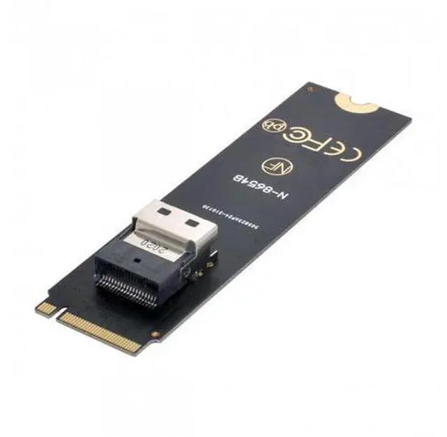Main image of HKCY SF-013 NGFF M-Key NVME to U.2 U2 Kit SFF-8639 to SFF-8654 Slimline SAS PCIe SSD Adapter for Mainboard