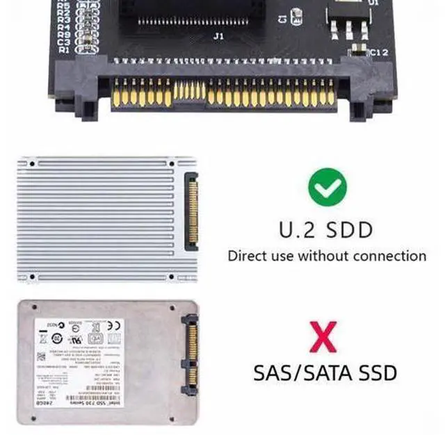 Alt view image 5 of 7 - U.2 SFF-8639 Host Adapter to NVMe Ruler 1U GEN-Z EDSFF 1C 4X Short SSD P4511 E1.S Carrier Adapter SF-072-1C