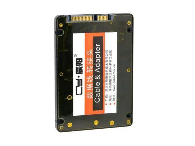 Alt view image 4 of 7 - SM 2 in 1 Combo M.2 NGFF B-key & mSATA SSD to SATA 3.0 Adapter Converter Case Enclosure