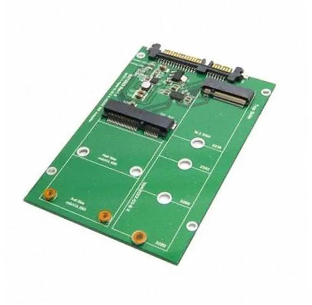 Main image of SM USB 3.0 to SATA 22pin 2.5" Hard Disk to 2 in 1 Combo Mini PCI- E 2 Lane M.2 NGFF & mSATA SSD Adapter Converter