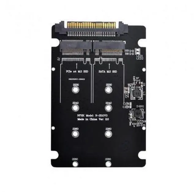 Alt view image 2 of 7 - SFF-8639 NVME U.2 to Combo NGFF M.2 M-key SATA PCIe SSD Adapter for Mainboard Replace SSD 750 p3600 p3700