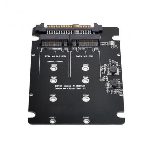 Alt view image 4 of 7 - SFF-8639 NVME U.2 to Combo NGFF M.2 M-key SATA PCIe SSD Adapter for Mainboard Replace SSD 750 p3600 p3700