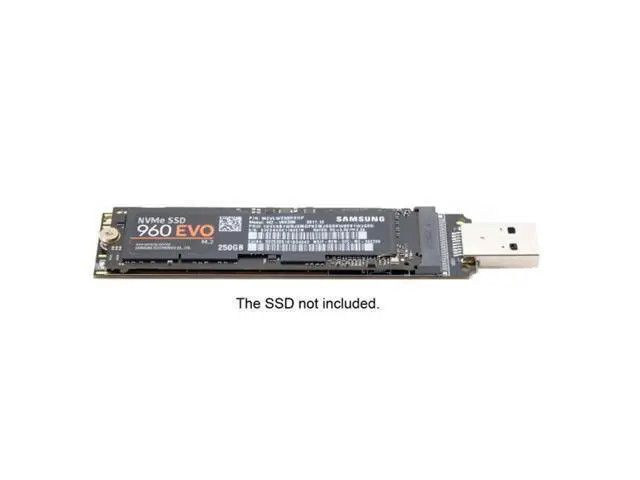 Alt view image 6 of 7 - USB 3.0 to NVME M-key M.2 NGFF SSD External PCBA Conveter Adapter with Flash Disk Case U3-013