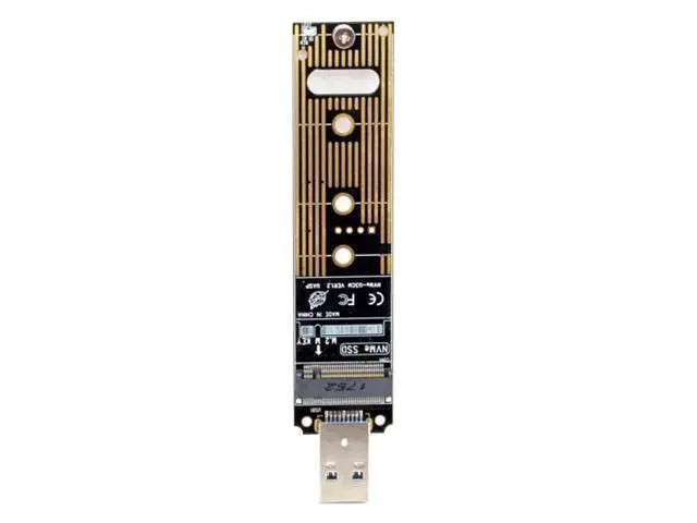 Alt view image 7 of 7 - USB 3.0 to NVME M-key M.2 NGFF SSD External PCBA Conveter Adapter with Flash Disk Case U3-013