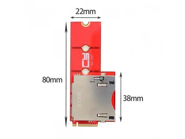 Alt view image 5 of 7 - HKCY SA-037 NGFF M.2 NVMe Mainboard to CF Express Extension Adapter M2 M-key for CFE Type-B Support R5 Z6 Z7 Memory Card