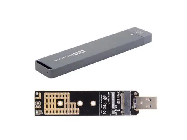 Alt view image 3 of 7 - SM USB 3.0 to NVME M-key M.2 NGFF SSD External PCBA Conveter Adapter RTL9210 Chipset with Case